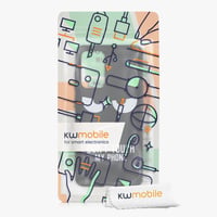 Husă din silicon kwmobile pentru Samsung Galaxy A52 / A52 5G / A52s 5G - Don't Touch My Phone - Alb Negru 7
