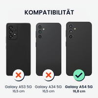Silikónový kryt kwmobile na Samsung Galaxy A54 5G, pogumované ochranné puzdro, klasická červená 2