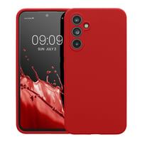 Silikónový kryt kwmobile na Samsung Galaxy A54 5G, pogumované ochranné puzdro, klasická červená 5
