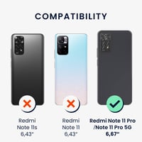 Silikónový kryt kwmobile pre Xiaomi Redmi Note 11 Pro / Note 11 Pro 5G / Note 12 Pro 4G – flexibilný ochranný kryt z TPU – neónová koralová 6