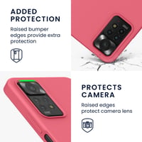 Silikónový kryt kwmobile pre Xiaomi Redmi Note 11 Pro / Note 11 Pro 5G / Note 12 Pro 4G – flexibilný ochranný kryt z TPU – neónová koralová 3