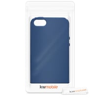 Kryt kwmobile na Apple iPhone SE (1. gen 2016) / iPhone 5 / iPhone 5S – ultra tenký ochranný kryt z TPU silikónu so zvýšenými okrajmi – námornícka modrá 7