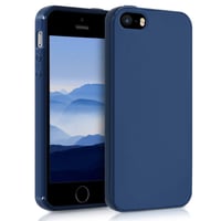 Kryt kwmobile na Apple iPhone SE (1. gen 2016) / iPhone 5 / iPhone 5S – ultra tenký ochranný kryt z TPU silikónu so zvýšenými okrajmi – námornícka modrá 1
