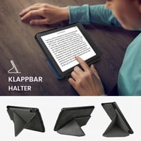 Puzdro kwmobile pre elektronickú čítačku Pocketbook Verse / Verse Lite / Verse Pro / Color / Vivlio Light / Light HD – Magnetické flipové puzdro z umelej kože, so stojanom, funkcia auto sleep/wake 4