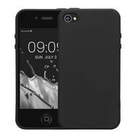 Silikónový kryt kwmobile TPU pre Apple iPhone 4 / 4S - Flexibilné ochranné puzdro odolné voči nárazom - čierne 6