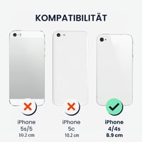 Silikónový kryt kwmobile TPU pre Apple iPhone 4 / 4S - Flexibilné ochranné puzdro odolné voči nárazom - čierne 2