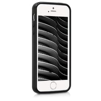Husă kwmobile din silicon TPU pentru Apple iPhone SE (1. gen 2016) / iPhone 5 / iPhone 5S - Husă de protecție flexibilă, rezistentă la șocuri - Negru mat 4