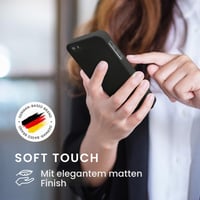Husă kwmobile din silicon TPU pentru Apple iPhone SE (1. gen 2016) / iPhone 5 / iPhone 5S - Husă de protecție flexibilă, rezistentă la șocuri - Negru mat 5