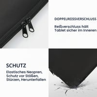 Husă universală din neopren kwmobile pentru tabletă de 12,4"-12,9" - Husă de protecție - Negru 4