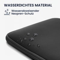 Husă universală tabletă kwmobile pentru tablete de 9,7"-11" - Husă de protecție din neopren, culoare albastru închis 3