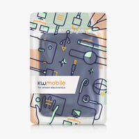 Husă universală tabletă kwmobile pentru tablete de 9,7"-11" - Husă de protecție din neopren, culoare albastru închis 7