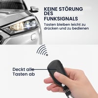 Husă cheie auto kwmobile pentru VW Golf 8 cu 3 butoane - carcasă de protecție din piele naturală - gri închis 2