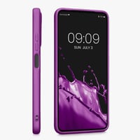 Silikónový kryt kwmobile na Xiaomi Redmi Note 11 / Note 11S – Mäkký ochranný obal s metalickým leskom – Metalická fialová 4