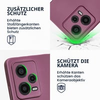 Silikónový kryt kwmobile na Xiaomi Redmi Note 12 Pro 5G - Metalicky lesklý ochranný obal - Metalická levanduľová 3
