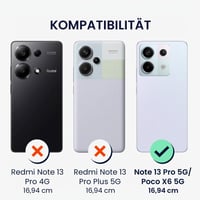 Husă din silicon kwmobile pentru Xiaomi Redmi Note 13 Pro 5G / Poco X6 5G - Protecție moale - Maro Mocca 2