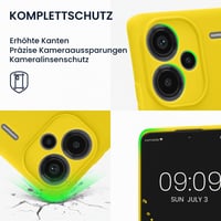 Silikónový kryt kwmobile na Xiaomi Redmi Note 13 Pro+ 5G – Mäkký ochranný obal na Xiaomi Redmi Note 13 Pro Plus 5G – Žiarivo žltý 3