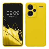 Silikónový kryt kwmobile na Xiaomi Redmi Note 13 Pro+ 5G – Mäkký ochranný obal na Xiaomi Redmi Note 13 Pro Plus 5G – Žiarivo žltý 1