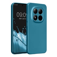 Husă din silicon kwmobile pentru Xiaomi Redmi Note 15 Pro 5G - Husă de protecție moale cu aspect metalic - Albastru caraibian metalizat 1