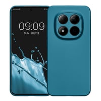 Husă din silicon kwmobile pentru Xiaomi Redmi Note 15 Pro 5G - Husă de protecție moale cu aspect metalic - Albastru caraibian metalizat 8