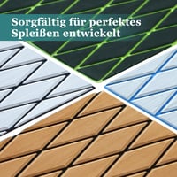 KXKZREN EVA hab csónak padló 6mm öntapadós szürke gyémánt mintás 238x111cm 2
