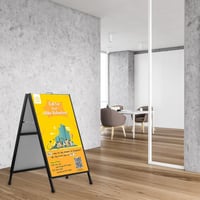 kyaoayo Fém Plakáttartó Állvány Kétoldalas Hirdetési Tábla Utcai Kiálló 4