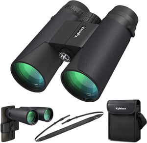 Binoclu HD 12x42 Kylietech, rezistent la apă, pentru observarea păsărilor, drumeții și vânătoare