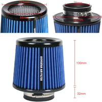 Kyostar 76mm Univerzális Légszűrő Kúp Kék Száraz Levegőszűrő Csere 7