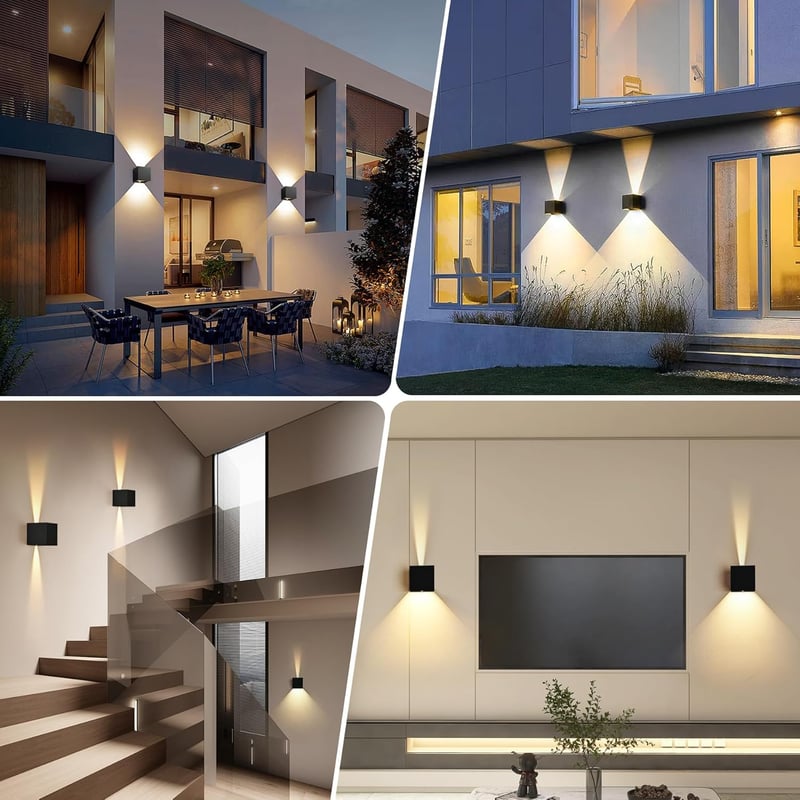 KYOTECH 12W LED fali lámpa mozgásérzékelővel IP65 meleg fehér kültéri