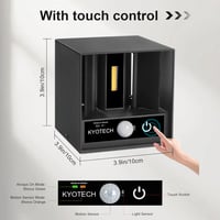 KYOTECH 12W LED fali lámpa mozgásérzékelővel IP65 meleg fehér kültéri 3