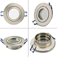 KYOTECH 6 darabos beépíthető spotlámpa keret szett, GU10 foglalat, matt alumínium 7