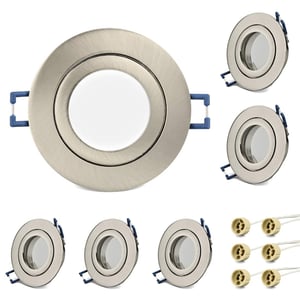 Ugradbeni okvir za spot svjetiljku KYOTECH s grlom GU10, mat aluminij - 6 kom.