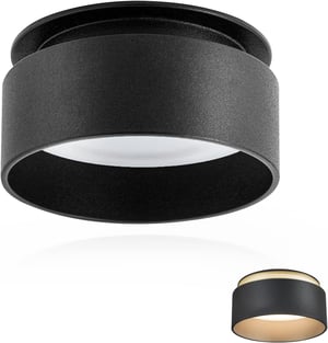 KYOTECH nepriame LED stropné bodové svietidlo 5W 3000K 400 lm - čierne