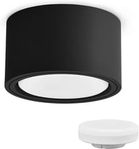 KYOTECH LED beépíthető spot fekete 230V GX53 6W meleg fehér 3000K 2