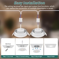 KYOTECH LED beépíthető spotlámpa dimmelhető 5W 550lm fürdőszoba IP44 8