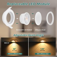 KYOTECH LED beépíthető spotlámpa dimmelhető 5W 550lm fürdőszoba IP44 3