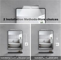 KYOTECH LED fürdőszobai tükör lámpa 10W dimmelhető távirányítóval IP44 4