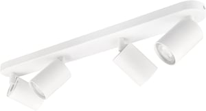 Plafonieră LED KYOTECH cu 4 spoturi GU10 rotative și reglabile, alb mat, fără becuri, pentru dormitor și sufragerie