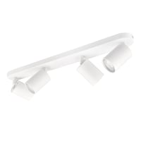 Stropné LED svietidlo KYOTECH so 4 otočnými a sklopnými bodovými svetlami GU10, matná biela, bez žiaroviek, do spálne a obývačky 1