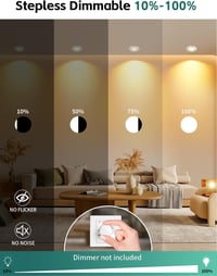 KYOTECH LED süllyesztett spot 230V dimmelhető 5W IP65 65-75 mm 2700K meleg fehér nikkel szett 6 db nem forgatható 3