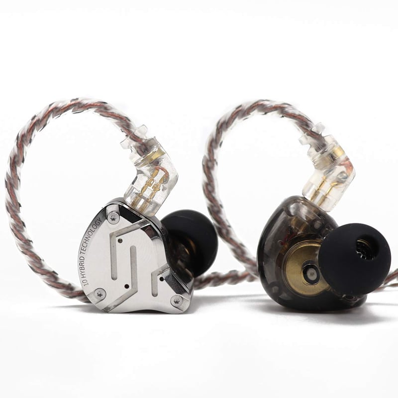 KZ ZS10 Pro HiFi slušalice s 5 zvučnika, odvojivi kabel, crne