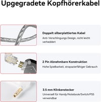 KZ ZS10 Pro Fülhallgató - 5 Meghajtós Hibrid In-Ear Monitor, 4BA+1DD, Cserélhető 2-Pin Kábel, Kék, Mikrofonos, 40kHz Frekvencia, Zajszigetel 6