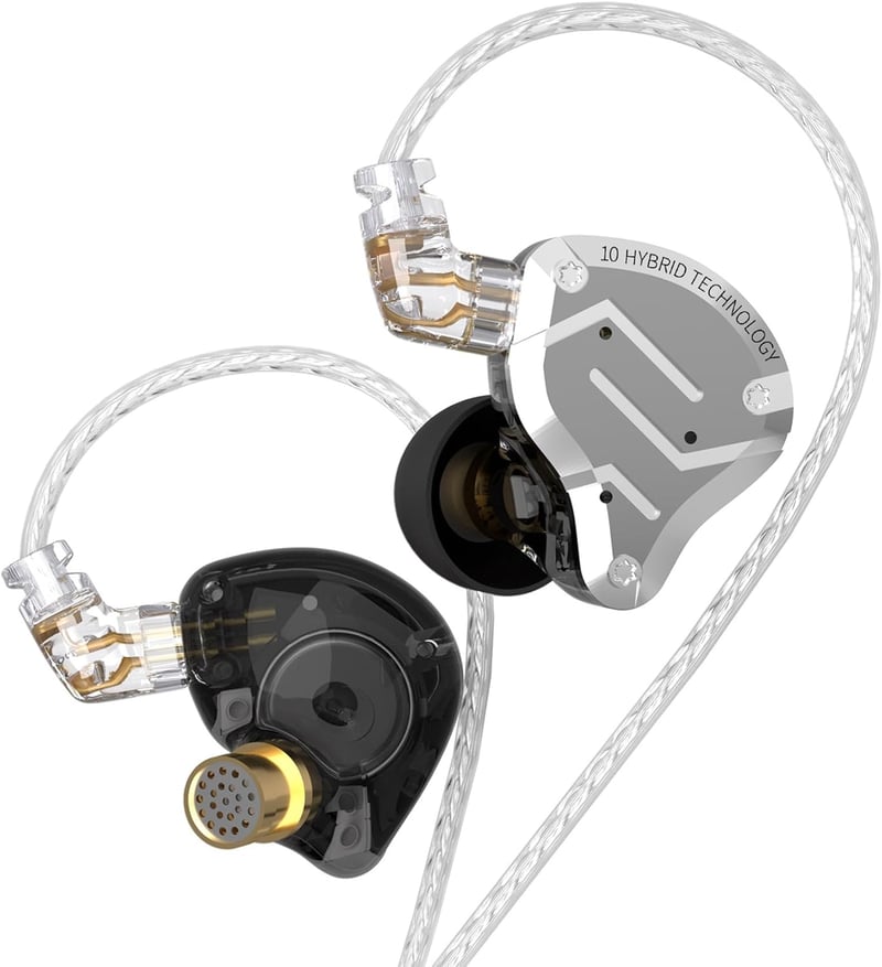 KZ ZS10 Pro Fülhallgató - 5 Meghajtós In-Ear Monitor (4BA+1DD), Leválasztható Kábel, Rozsdamentes Acél Ház, Fekete