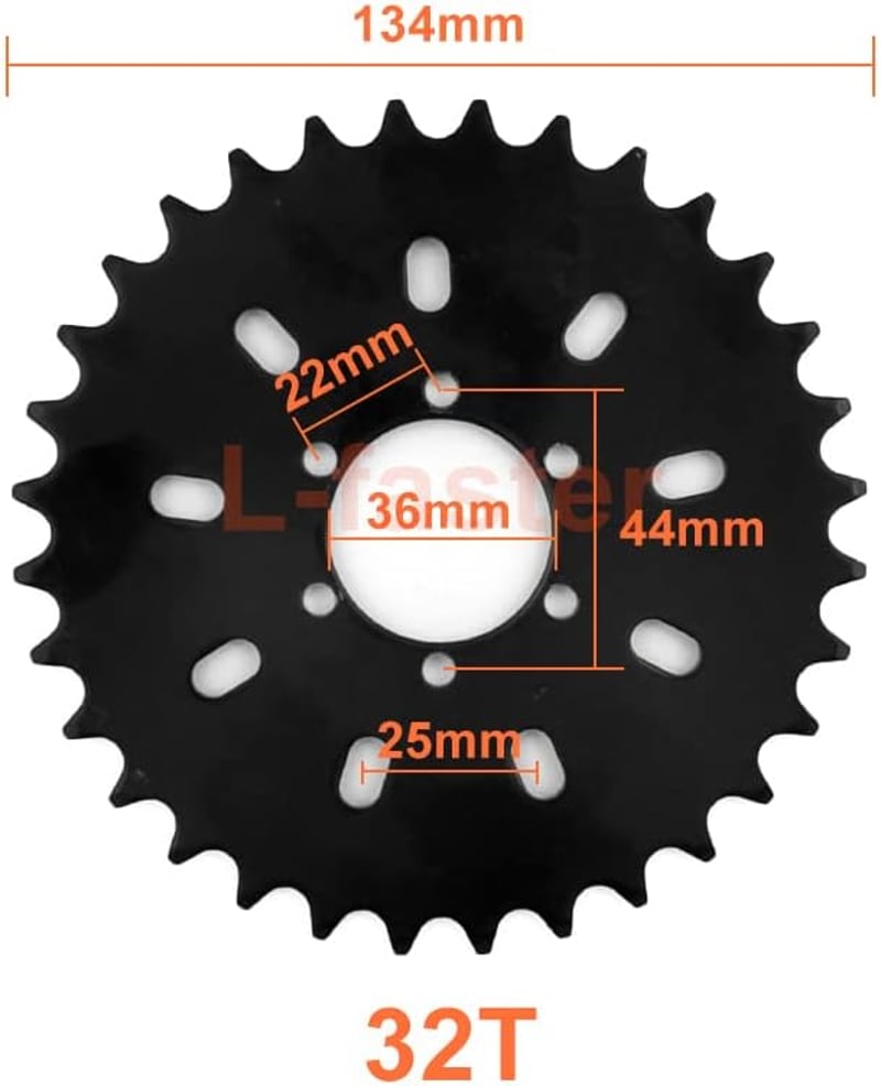 L-faster 450W Elektromos Kerékpár Átalakító Készlet Bal Meghajtás Láncos Hajtáshoz