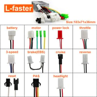 L-faster Elektromos Talicska Motor Kit 24V 350W Alumínium Kerékagy Hajtómű 14,5 Hüvelykes Kerékkel Terepjáró Kocsihoz 5