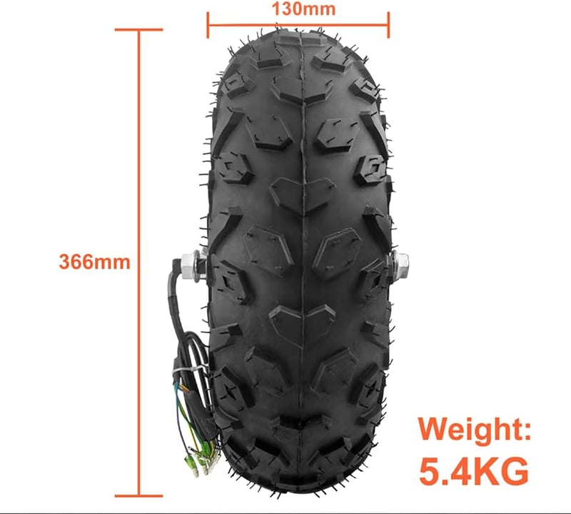 L-faster Elektromos Talicska Motor Kit 24V 350W Alumínium Kerékagy Hajtómű 14,5 Hüvelykes Kerékkel Terepjáró Kocsihoz