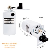 Motor mașină de cusut La Canilla 150W 8000 RPM alb pentru aparate Singer, AEG, Victoria, W6, Brother, piesă de schimb pentru mașină de cusut 3