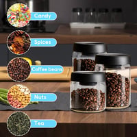 La Llareta 1200ml Légmentes Üveg Tárolóedény Kávébabhoz, Fűszerekhez és Édességekhez 6