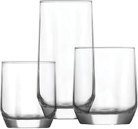 La-V 18 részes pohár készlet, 3 méretben - vízpohár szett 13oz, 11oz, 7oz 2