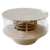Statický vetrací stĺp La Ventilazione ES100S, piesková farba, priemer 100 mm 3