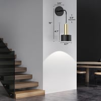 LABOREDUCER Elemes Fali LED Lámpa, 2 db Fekete, Távirányítóval, RGB + Meleg Fehér Színekkel, Időzítővel, Nappali és Hálószoba Világításhoz 3
